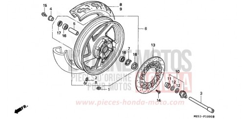ROUE AVANT VF750CT de 1996